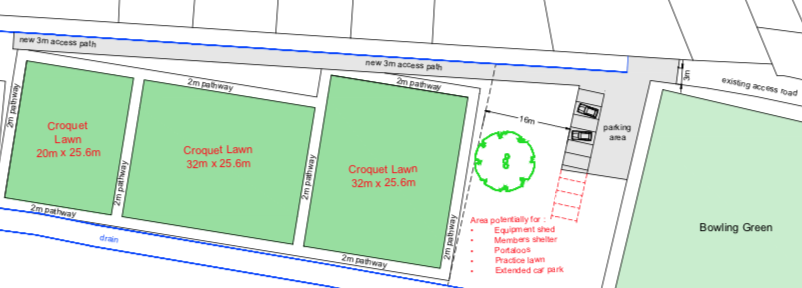 Croquet Lawns and Club Location